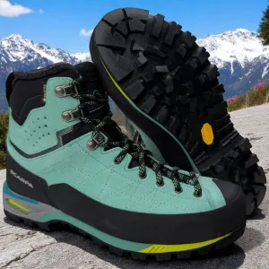 Scarpa Zodiac Tech GTX Mountaineering Boots Green Blue EU39/ US W7.5 New w/ Tags