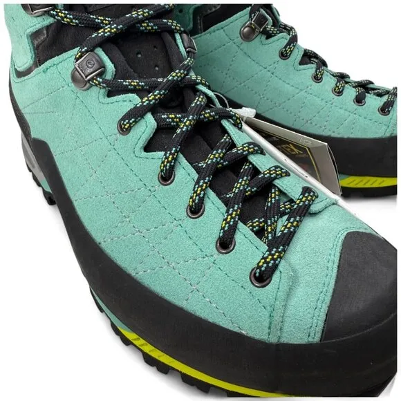 Scarpa Zodiac Tech GTX Mountaineering Boots Green Blue EU39/ US W7.5 New w/ Tags