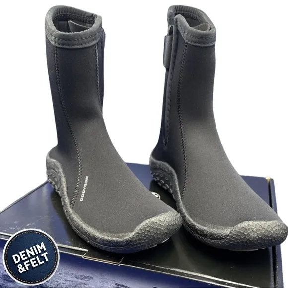 Sea-Doo Unisex Black Neoprene Water Boots | NEW/NIB!!🌊