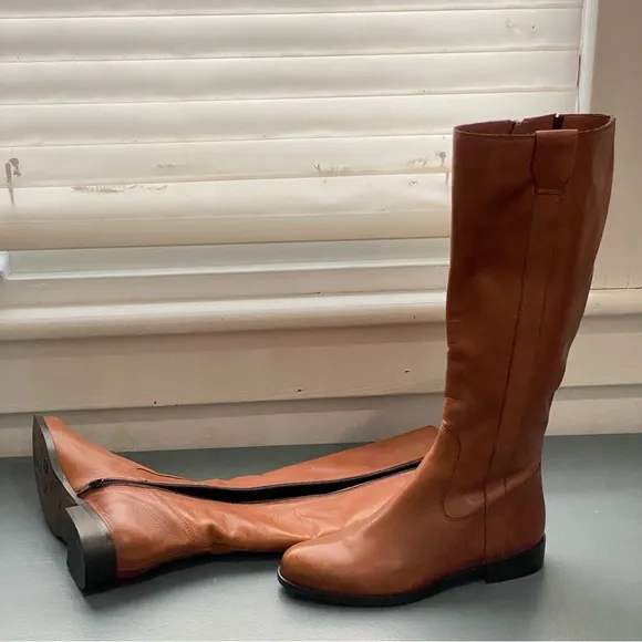 SEND ME YOUR OFFER❗️🔥Sesto Meucci Leather Caramel Long Women Boots Size 6.5