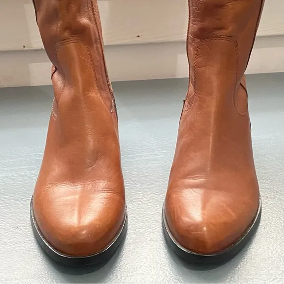SEND ME YOUR OFFER❗️🔥Sesto Meucci Leather Caramel Long Women Boots Size 6.5