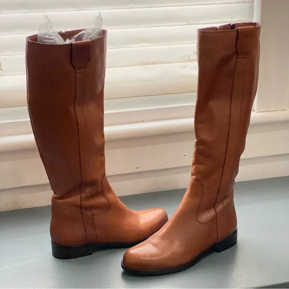 SEND ME YOUR OFFER❗️🔥Sesto Meucci Leather Caramel Long Women Boots Size 6.5