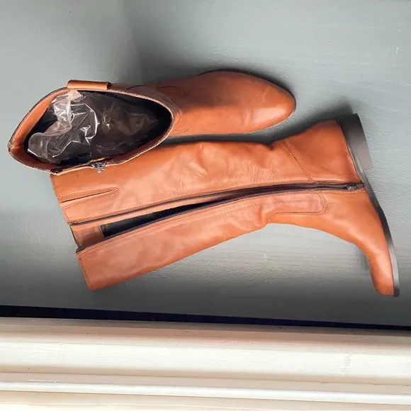 SEND ME YOUR OFFER❗️🔥Sesto Meucci Leather Caramel Long Women Boots Size 6.5