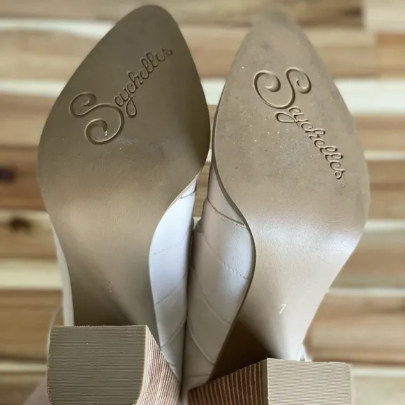 Seychelles pink suede leather lace up heels 7