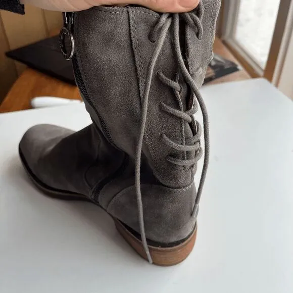 Söfft Sharnell Low Waterproof Suede Boots in Taupe Grey, Women’s 9