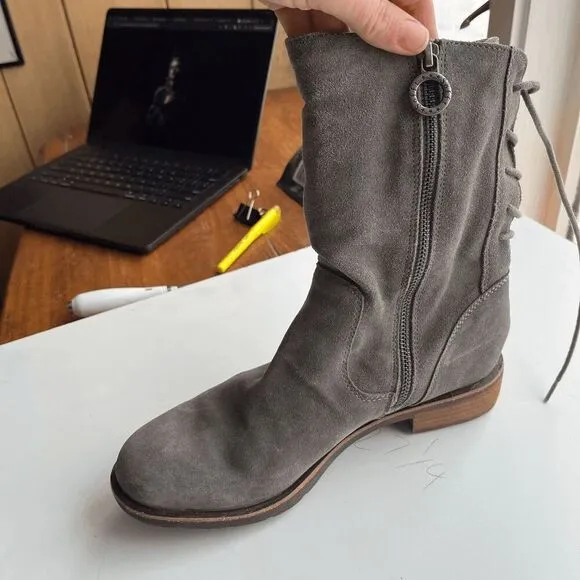 Söfft Sharnell Low Waterproof Suede Boots in Taupe Grey, Women’s 9