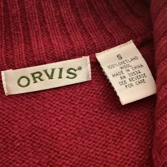 Shetland Wool Long Cardigan Women’s Sweater by Orvis size small