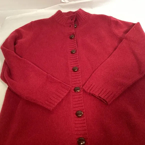 Shetland Wool Long Cardigan Women’s Sweater by Orvis size small