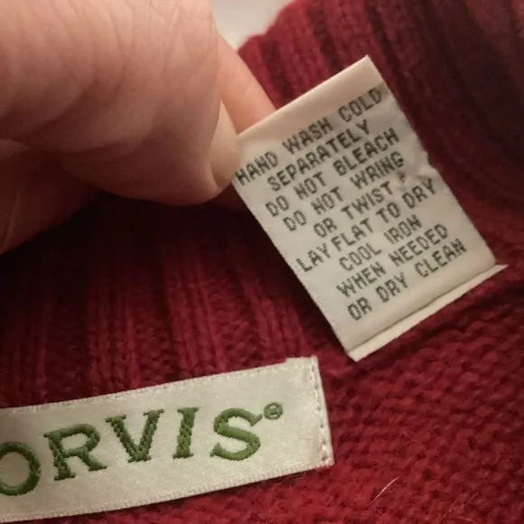 Shetland Wool Long Cardigan Women’s Sweater by Orvis size small