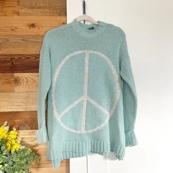 Show Me Your Mumu Fireside Sweater Peaceful Seafoam Green