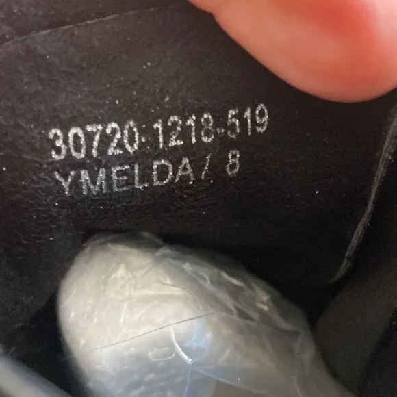 ShuShop Black Ymelda Combat Boots Size 8 NEW