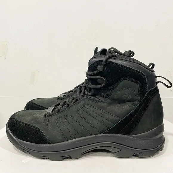Sigma Men’s Genuine Leather Upper Work Boots Sz 8 Black Lace Up