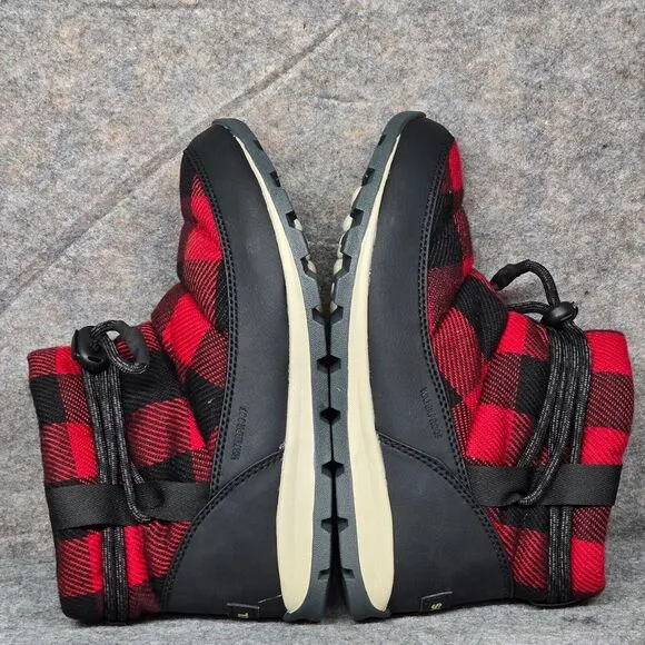 Size 6.5 - Sorel Whitney Short Lace Women's‎ Winter Snow Boots Red Black Plaid
