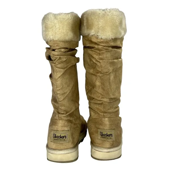 Skechers Australia Mid-Calf Faux Fur Lined Winter Boots Size 8