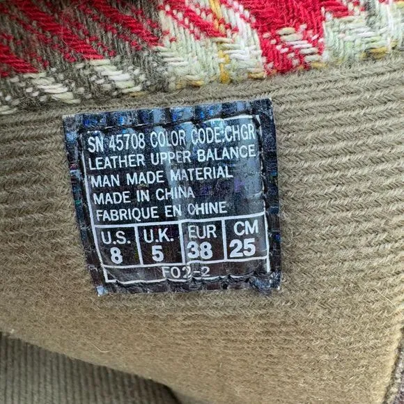Skechers Boots Women 8 Frolic Suede Leather Plaid Faux Fur Winter Lace Hike Outd