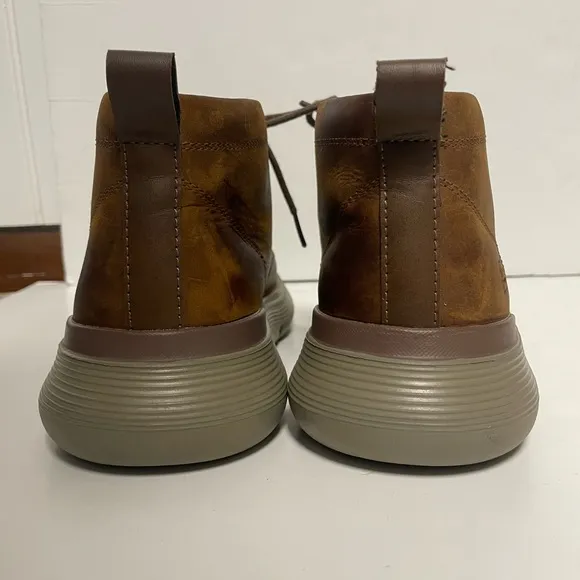 Skechers Garza Fontaine Brown Leather Chukka Boots Mens 8