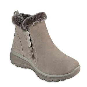 SKECHERS RELAXED FIT FAUX FUR ZIP BOOTS
