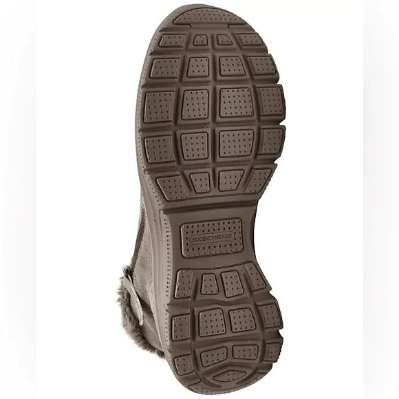 SKECHERS RELAXED FIT FAUX FUR ZIP BOOTS