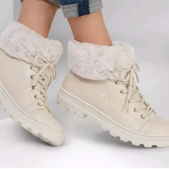 Skechers Roadies-Top It Off Combat Boots