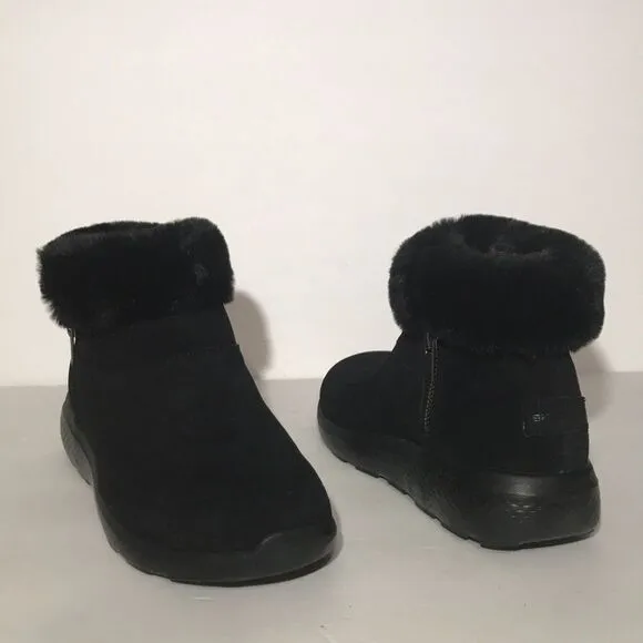 Skechers On-The-Go Enchanted Faux Fur Ankle Boots