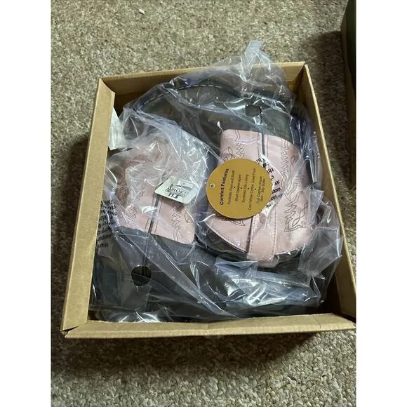 Smoky Mountain Girls 11.5 Pink Monterey Western Boots 1574C Cowgirl Round Toe