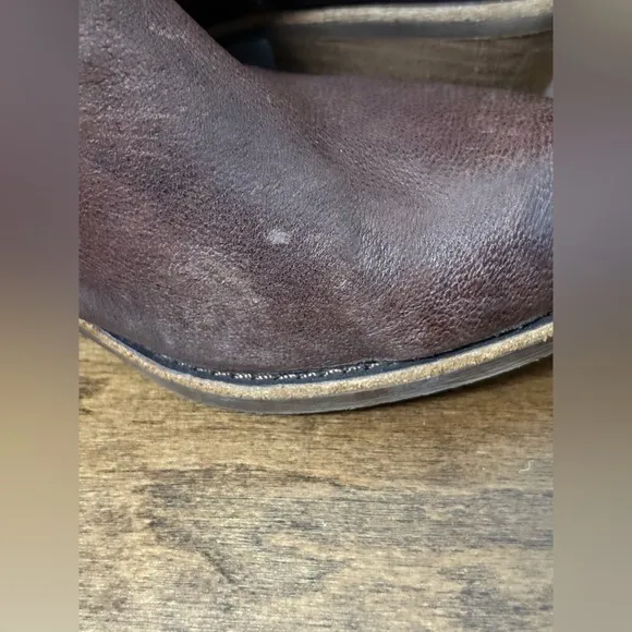 Sofft Aisley Cocoa Brown Soft Italian Leather Ankle Boots Size 7