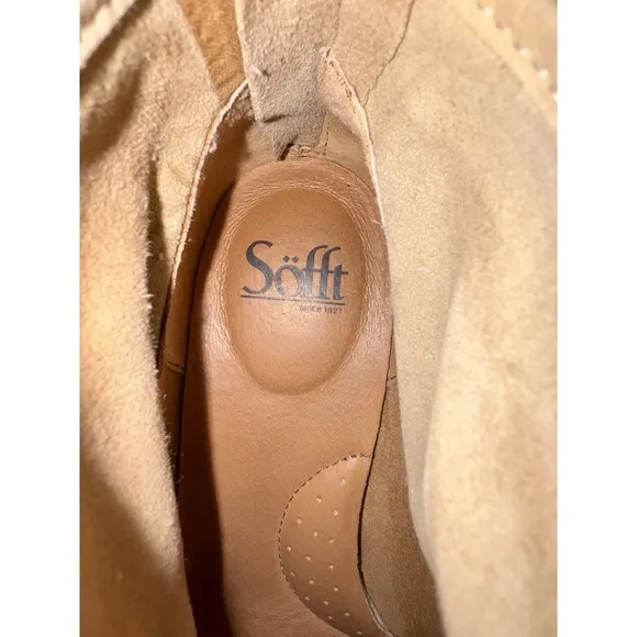Sofft Aisley SF0035816 Womens Lennox Tan Zipper Ankle &amp; Booties Boots Sz 8.5M