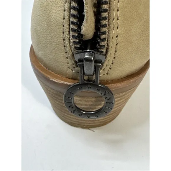 Sofft Aisley SF0035816 Womens Lennox Tan Zipper Ankle &amp; Booties Boots Sz 8.5M
