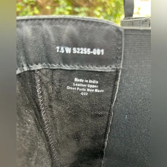 Soft Walk Neenah Black Leather Riding Moto Boots Womens Size 7.5 Wide NEW