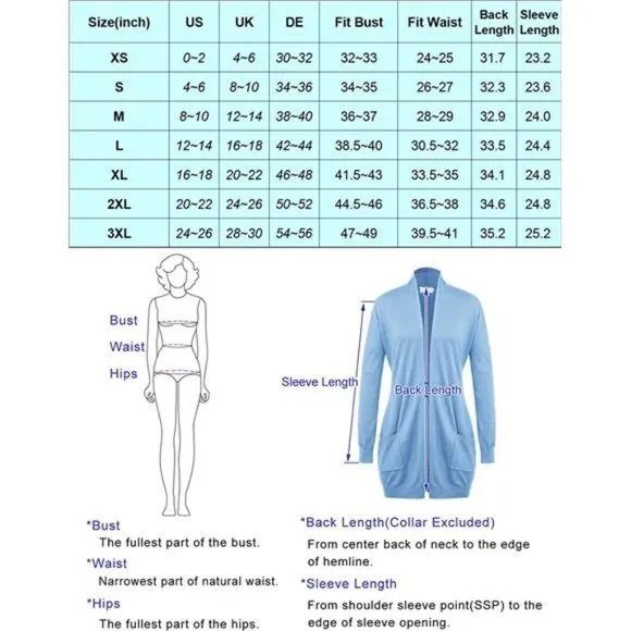 SOLID Open Front Long Knited Cardigan Sweater for Women, Deep Grey