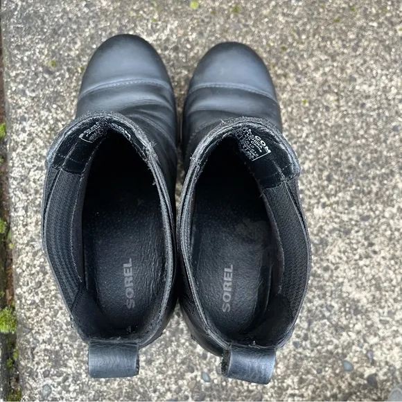 Sorel Addington Chelsea Boots Black Size 7.5