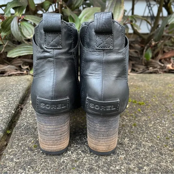 Sorel Addington Chelsea Boots Black Size 7.5