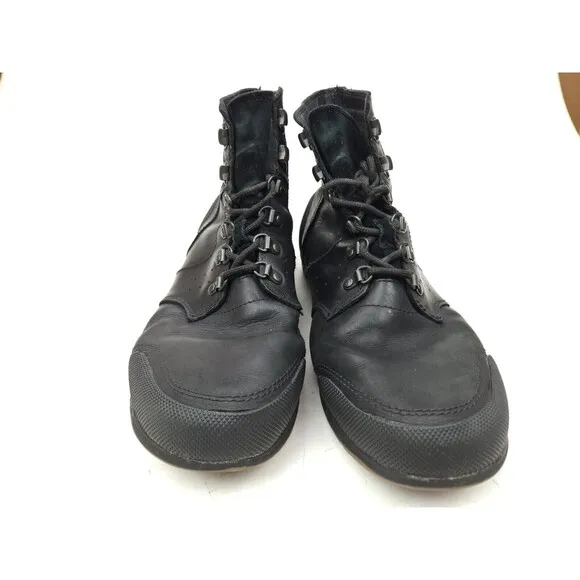 Sorel Ankeny Black Leather Waterproof Hiking Trekker Boots NM2100-010 Men's 11.5