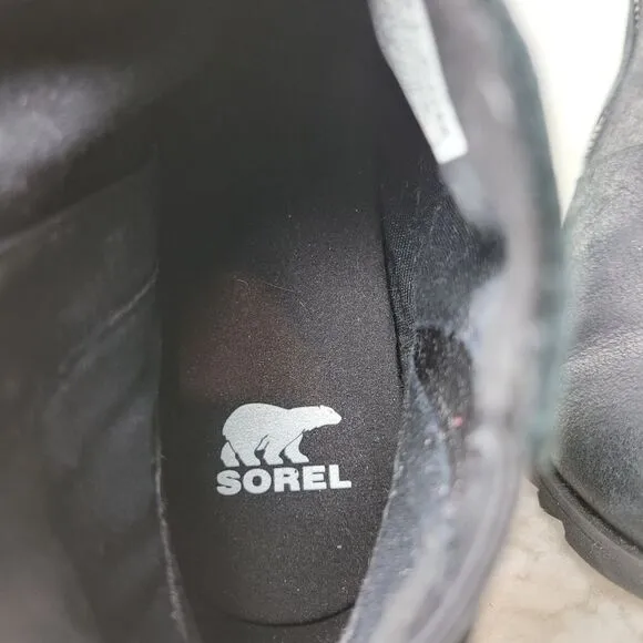 Sorel Bootie Womens Size 7 Harlow Zipper Side Waterproof Leather Shoes