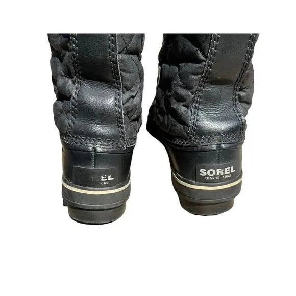Sorel Boots Tofino Cate Waterproof Boots Black Snow Waterproof Faux Fur Women 7