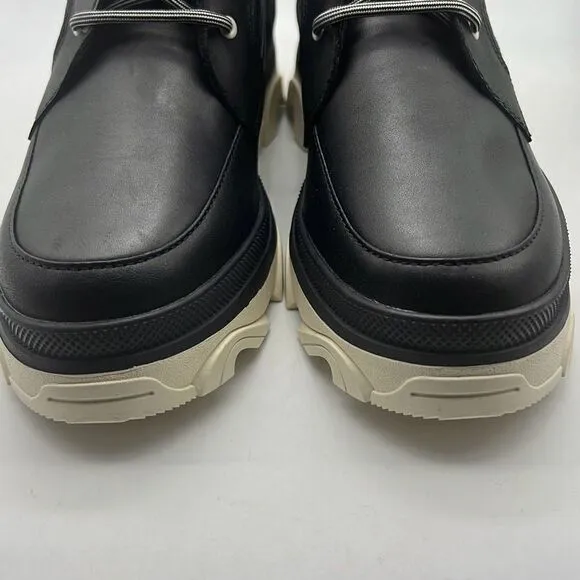 Sorel Brex Lace-Up Waterproof Bootie Heel Cozy Lace BLK Boots Women Size 9 NWB