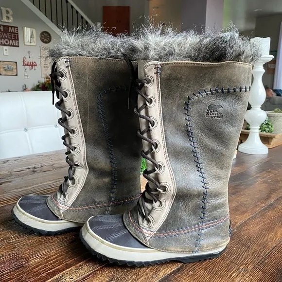 Sorel Cate The Great Faux Fur Waterproof Tall Snow Boots