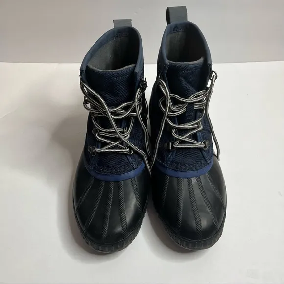 Sorel Cheyanne II Waterproof Short Nylon Boots Collegiate Navy Blue Size…