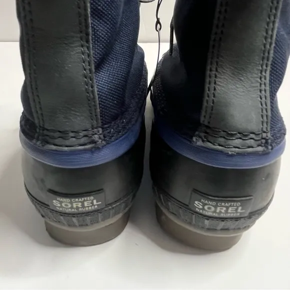 Sorel Cheyanne II Waterproof Short Nylon Boots Collegiate Navy Blue Size…