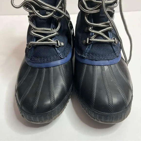 Sorel Cheyanne II Waterproof Short Nylon Boots Collegiate Navy Blue Size…