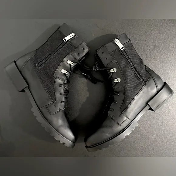 Sorel Emelie ll Combat Military Tall Boots Waterproof Lace Up Gorpcore Like New