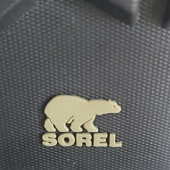 Sorel Emelie Short Lace Cozy - Waterproof Black Leather Shearling Boots Size 6.5