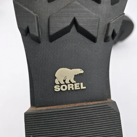 Sorel Emelie Short Lace-Up Cozy Waterproof Leather Boots, Women's 9, Black