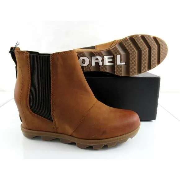 Sorel Evie II Waterproof Chelsea Booties Ankle Boots Taffy / Gum Tan