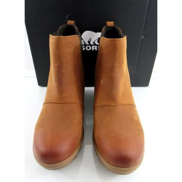 Sorel Evie II Waterproof Chelsea Booties Ankle Boots Taffy / Gum Tan