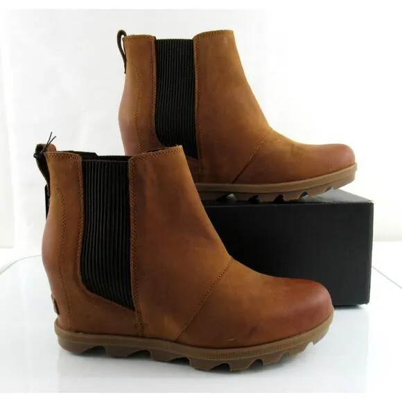 Sorel Evie II Waterproof Chelsea Booties Ankle Boots Taffy / Gum Tan
