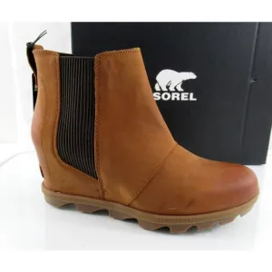 Sorel Evie II Waterproof Chelsea Booties Ankle Boots Taffy / Gum Tan