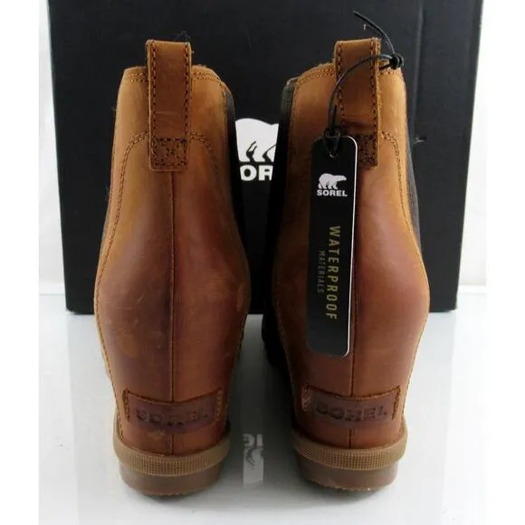 Sorel Evie II Waterproof Chelsea Booties Ankle Boots Taffy / Gum Tan