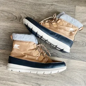 SOREL Explorer Carnival Elk Tan Boots! Women’s size 12
