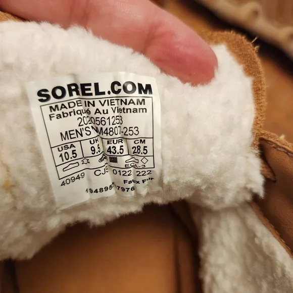 Sorel Explorer Drift Mens Tan Suede Boots Size 10.5 New